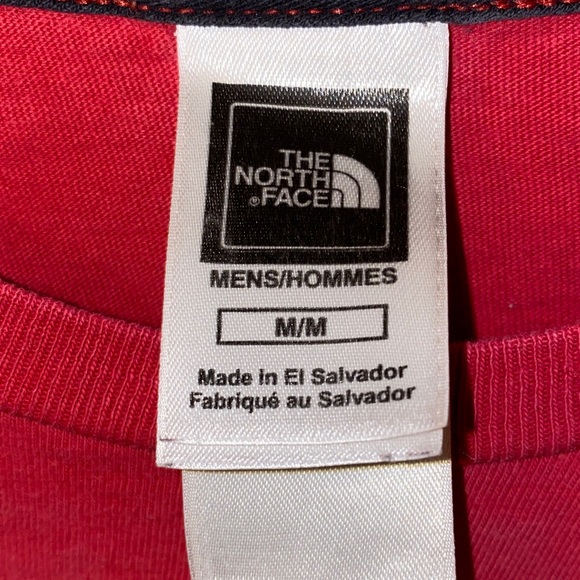 The North Face Men's Red Short Sleeve Tee Shirt Size Medium - Picture 6 of 7